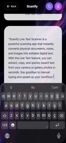 Scanify Live Text Scanner Screenshot 4 of 5