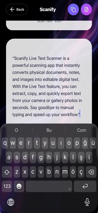 Scanify Live Text Scanner Screenshot 4 of 5