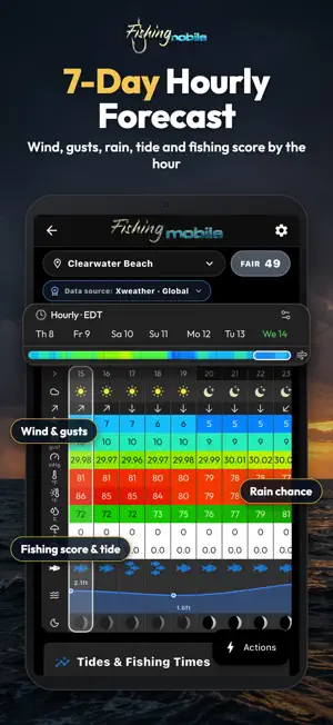 Fishing Mobile: Forecast & Log screenshot 2