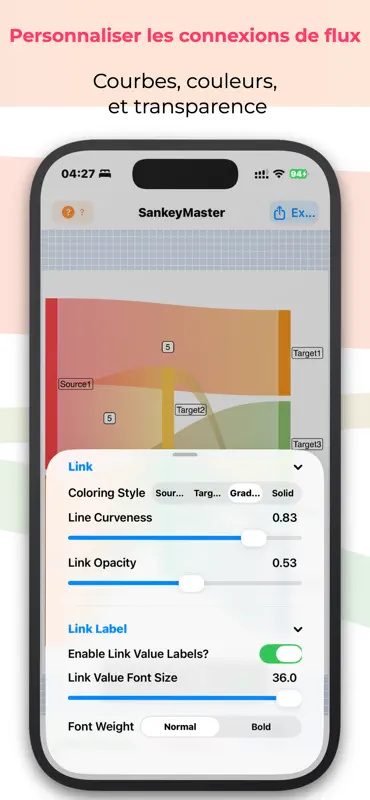 SankeyMaster: Diagramme Sankey screenshot 5 of 7