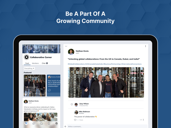 SEEDSPARK CoLAB iPad screenshot 1 - Social Networking app