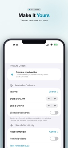 PostureTimer screenshot