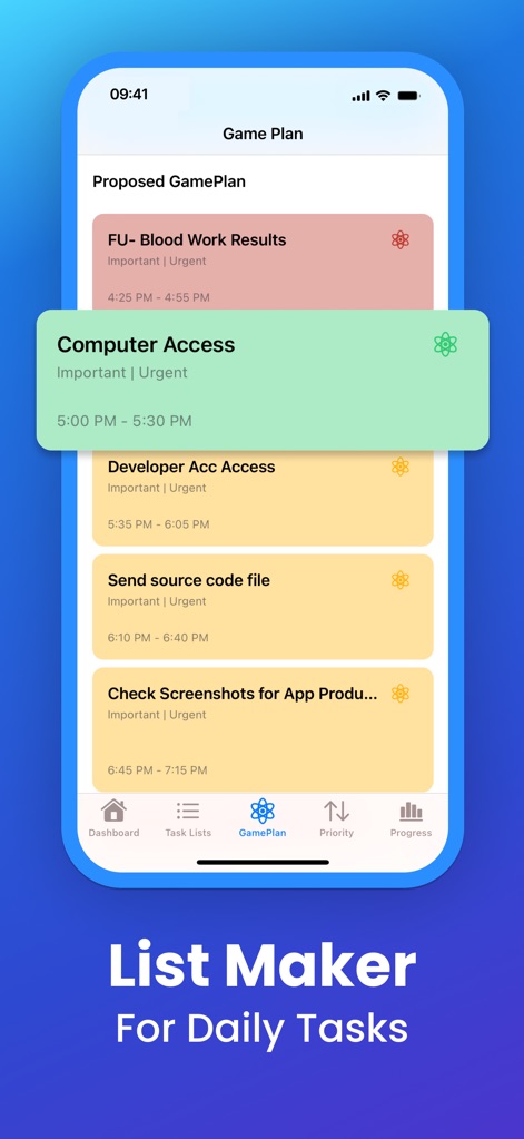 GamePlan: Eisenhower Matrix - Productivity App | MWM