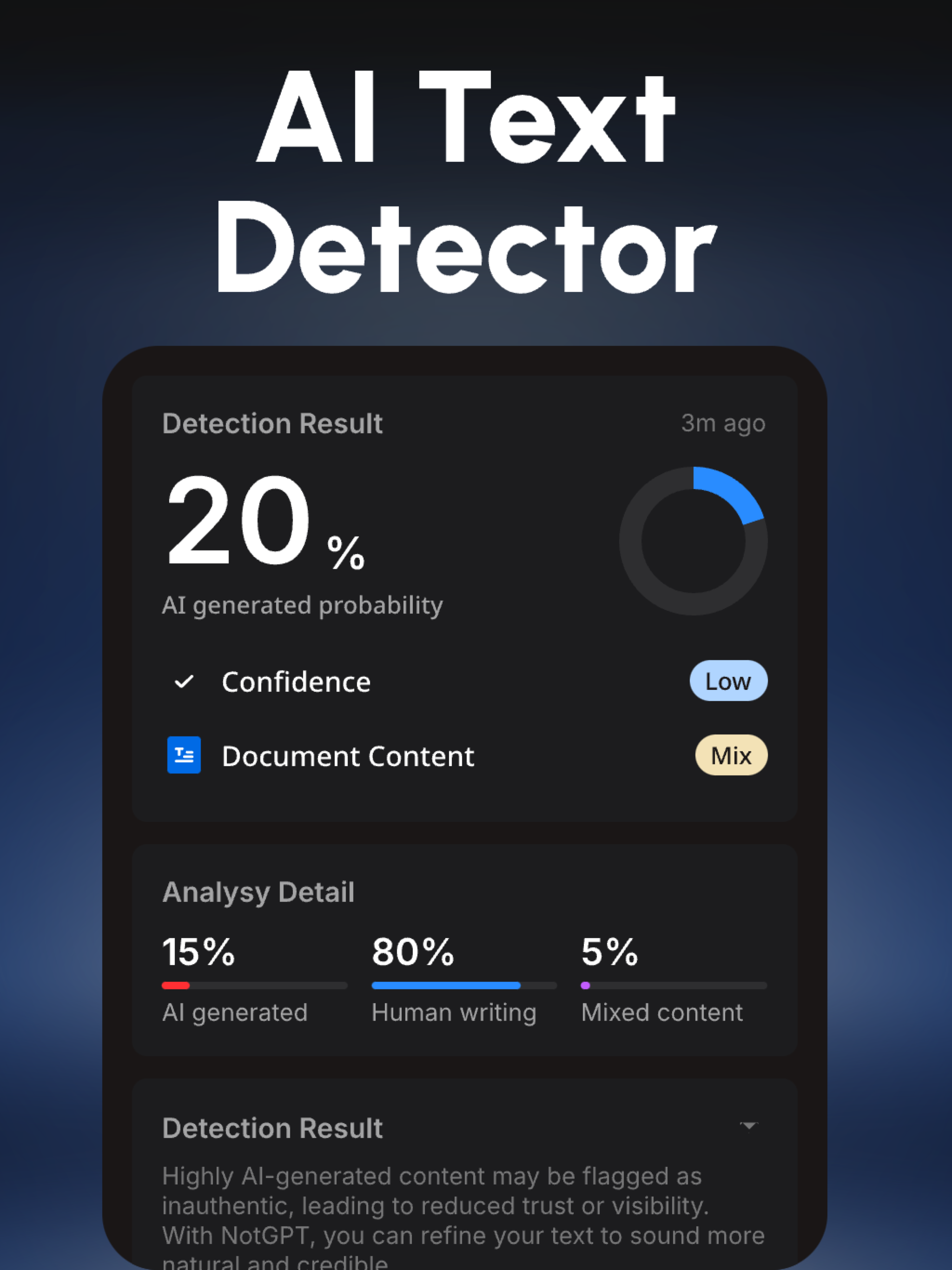NotGPT: AI Detector & Humanize screenshot 7
