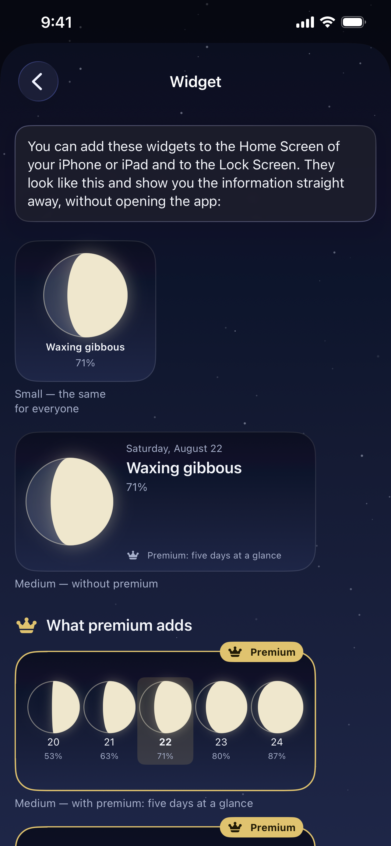 Moon Calendar with Moon Phases screenshot 8