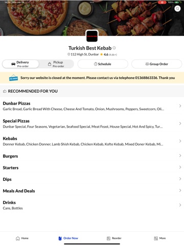 Turkish Best Kebab. iPad screenshot