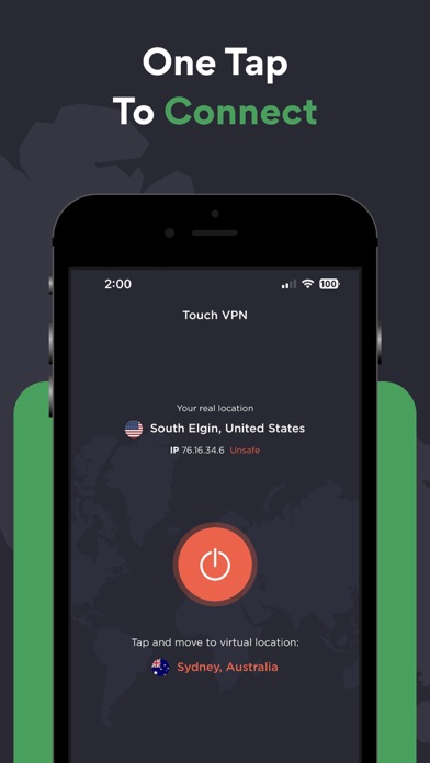 Screenshot #2 pour TouchVPN - Fast VPN