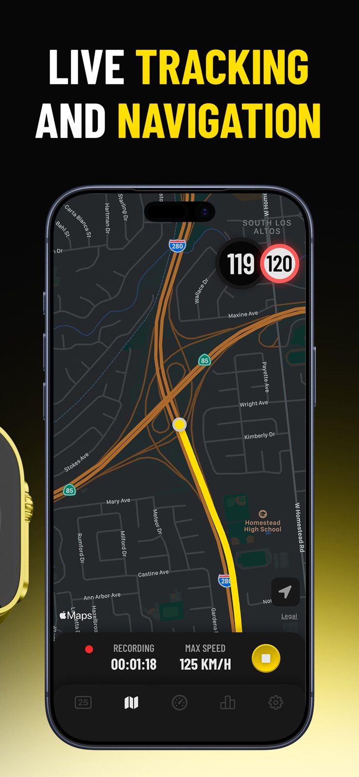 Speedometer: GPS Tracker iphone screenshot 3