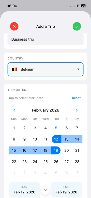Schengen Visa Tracker screenshot 4 of 10