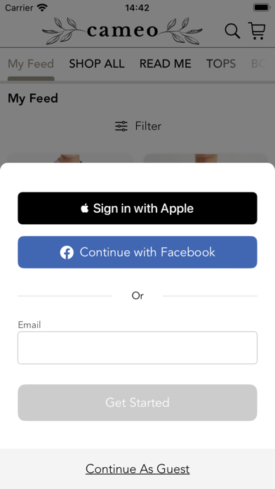Cameo Boutique Screenshot