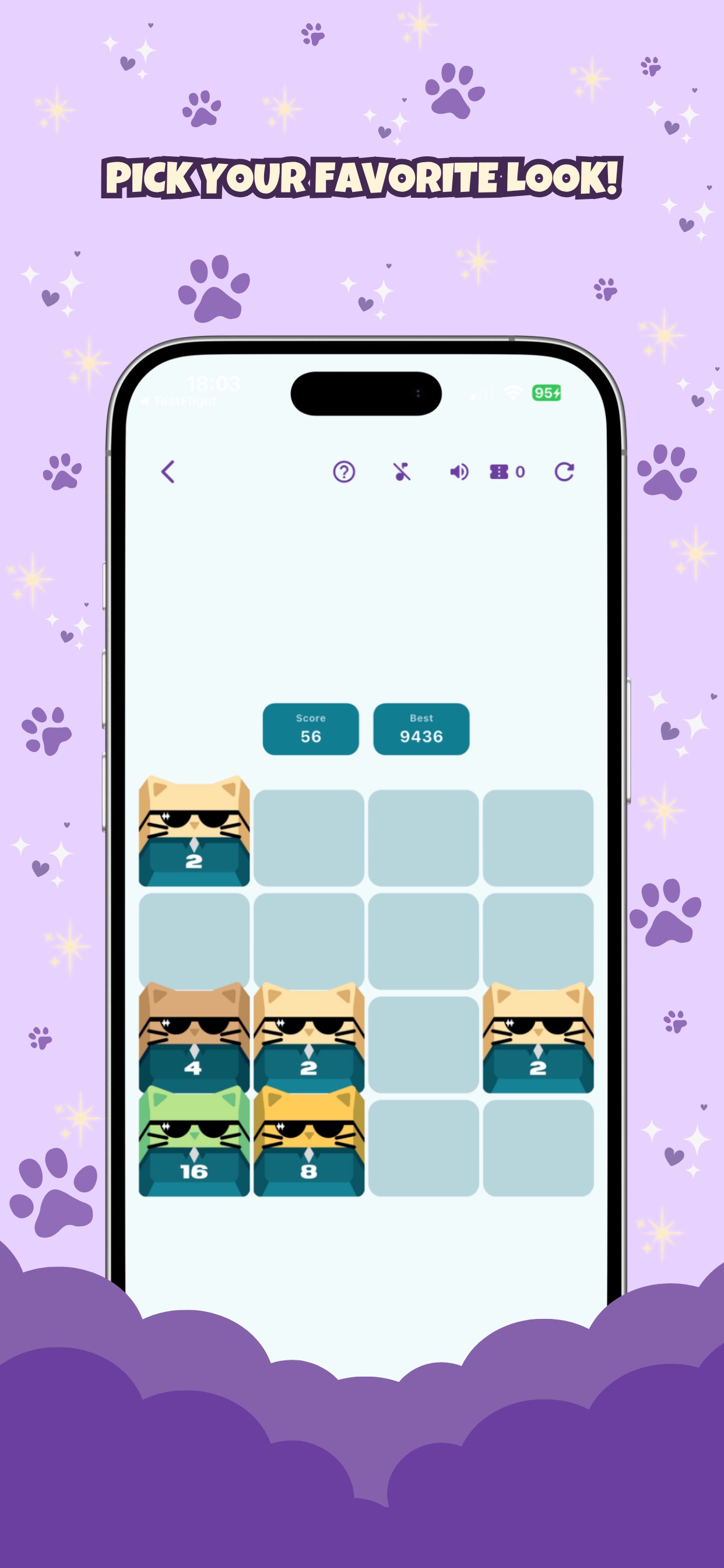 Screenshot 5 of Keycap Cats Cute Merge Puzzle