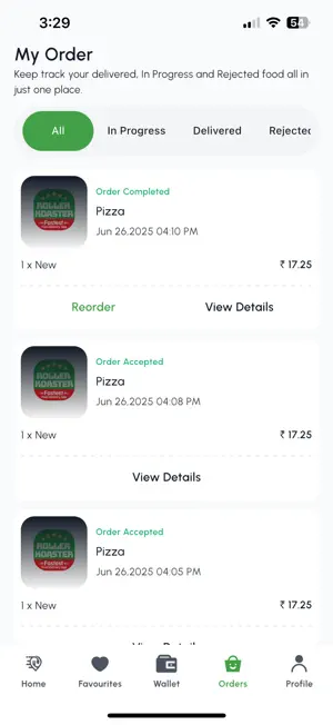 RollerKoaster Foods screenshot 1