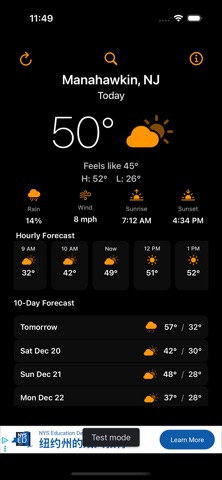 TripleClaw Weather Screenshot 1 of 4