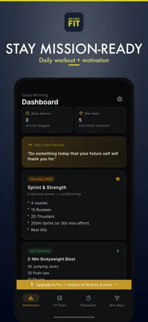 MilitaryFit screenshot 1