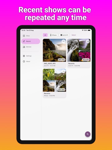 Gallery Remote - Photo Shows iPad screenshot