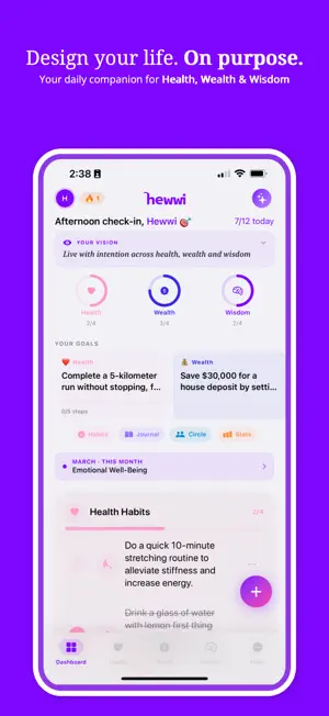 Hewwi: Healthy Wealthy Wise screenshot 1