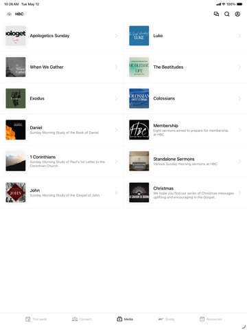 Heritage Baptist Church - AR iPad screenshot