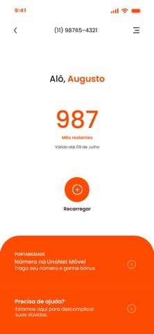 UnoNet Móvel screenshot
