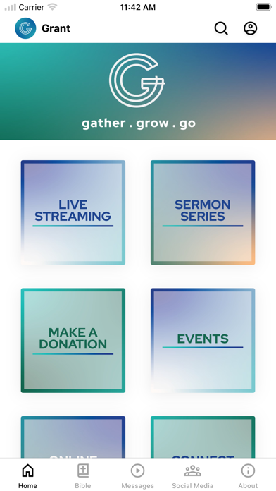 Screenshot 1 of Grant Memorial Church App