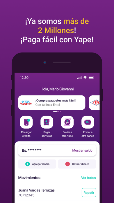 Yape Bolivia Screenshot
