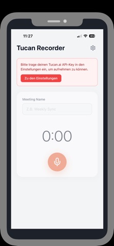 Tucan.ai Recorder iPhone screenshot