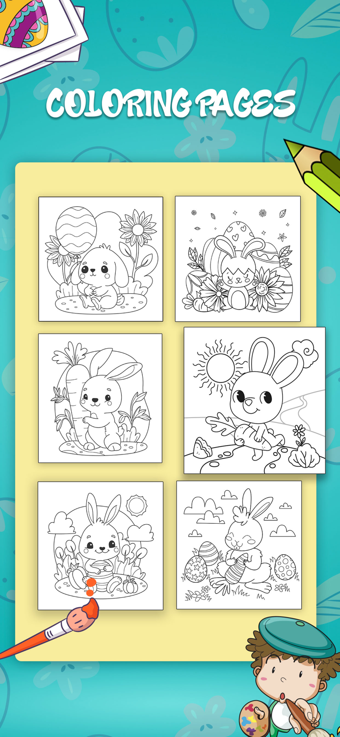 Easter Egg Coloring Book Game