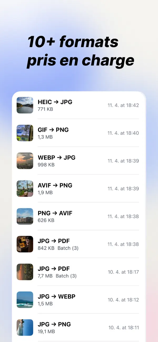 Screenshot #2 pour Convertly: Convertisseur Photo