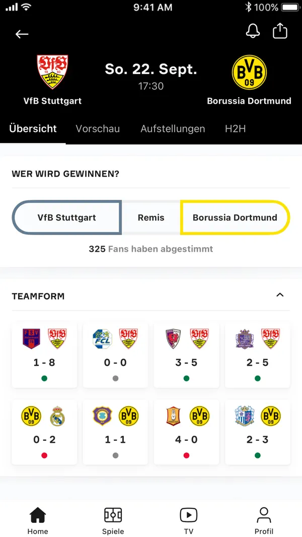 OneFootball - Fußball News iPhone App Screenshot 4 – Sport