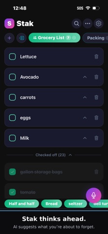 Stak: Smart Lists & To-Do screenshot