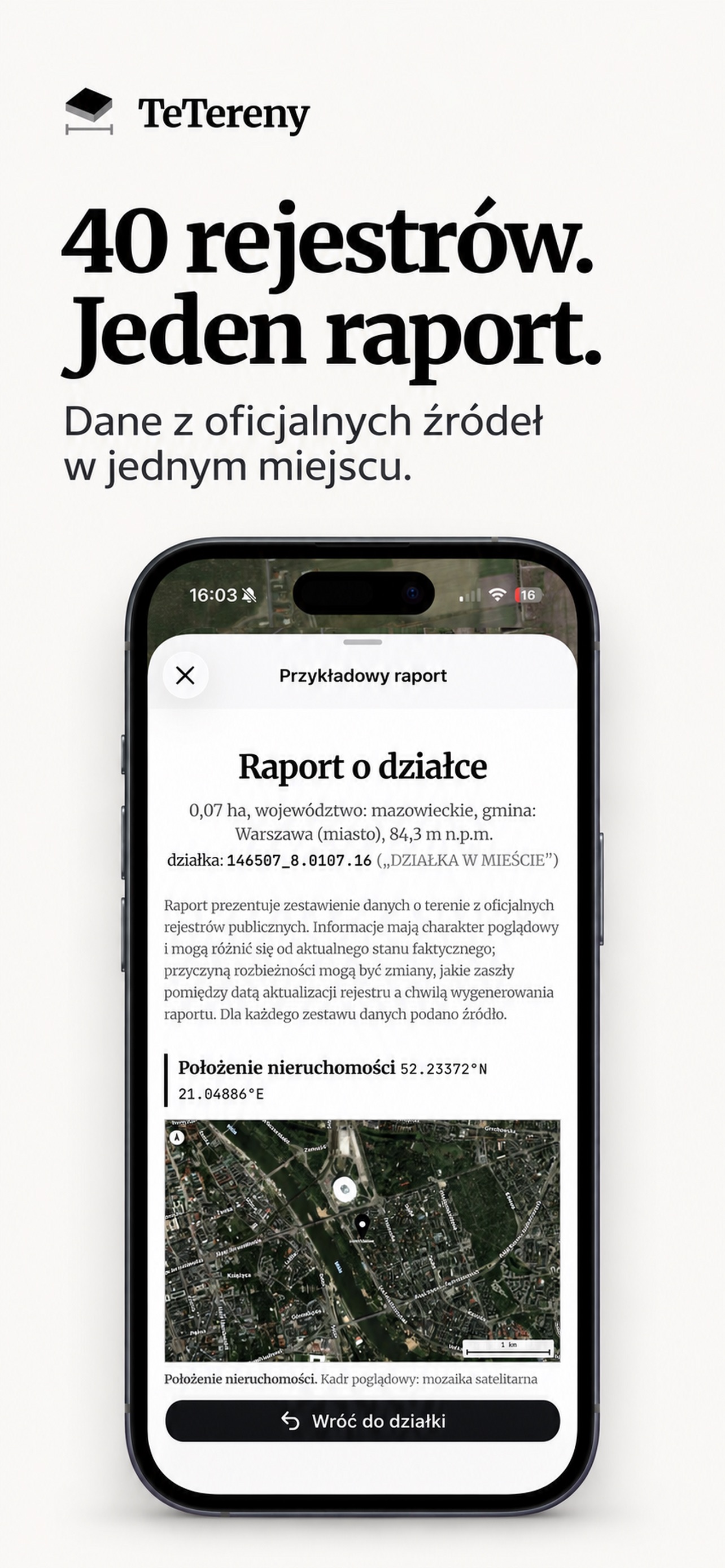 Screenshot 4 of TeTereny – raport o działce