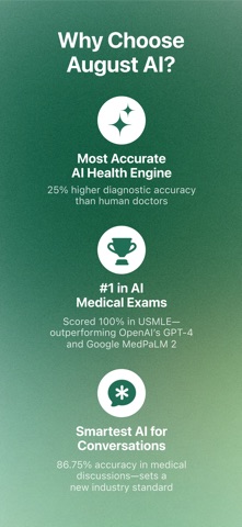 August, Your 24/7 Health AI iPhone screenshot