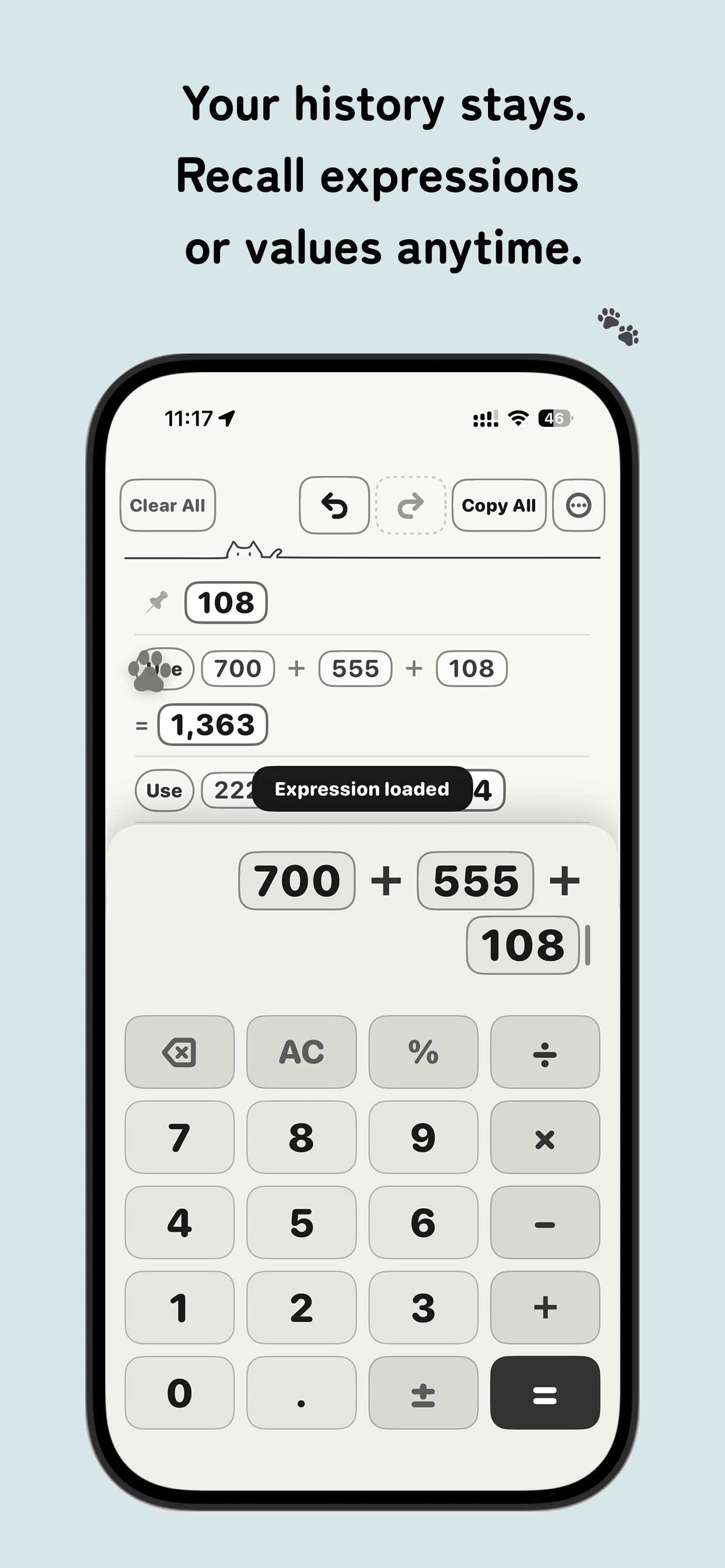 Screenshot 2 of Calppy: Calculator History