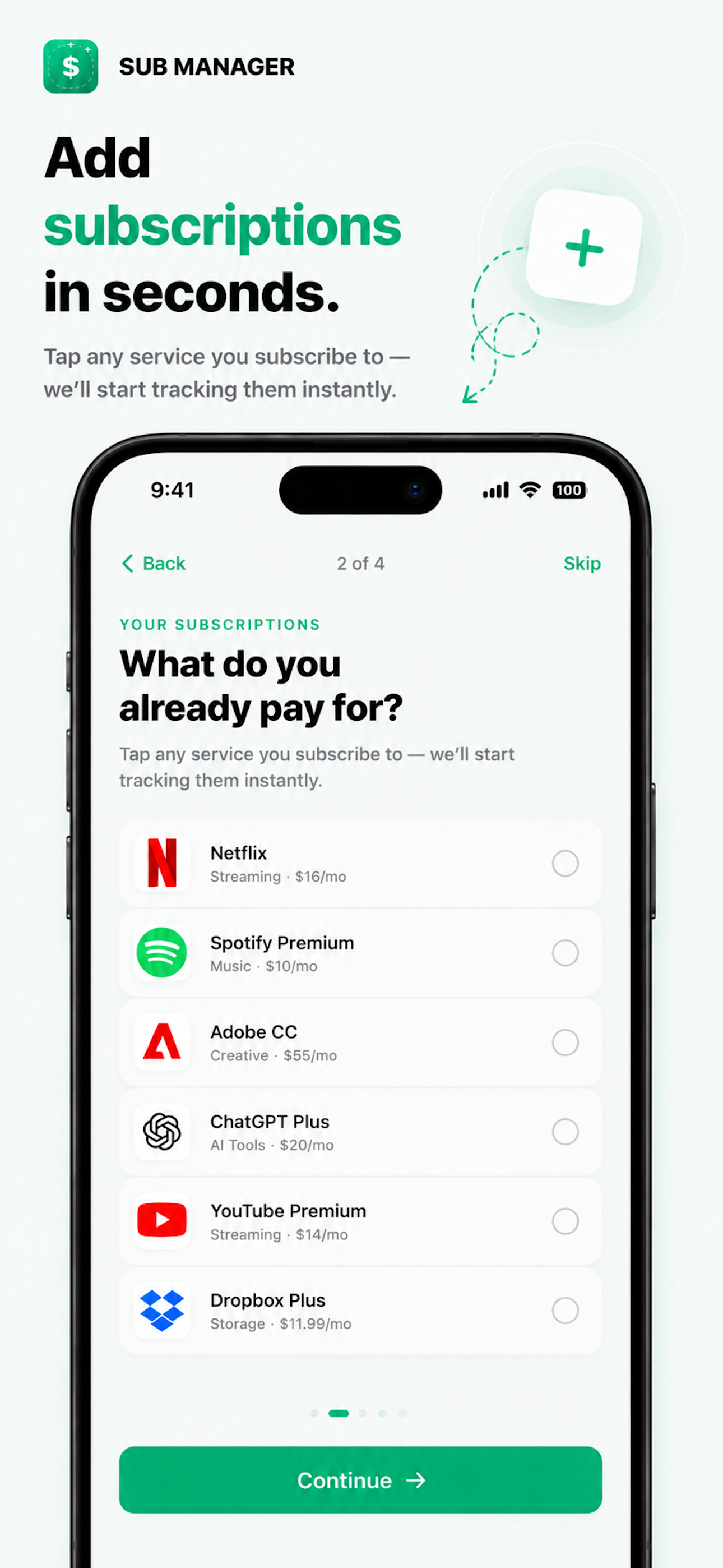 Subscription Manager & Tracker