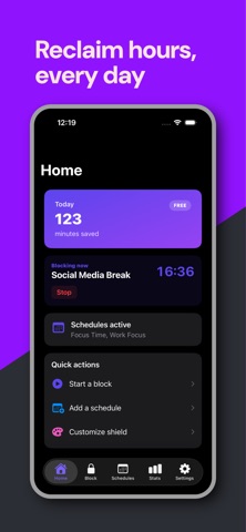 Hourglow: Screen Time Blocker Screenshot 1 of 4