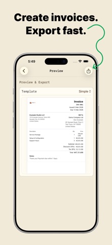 Invoice Maker - InvoLumo Screenshot 1 of 3