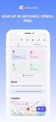 Organize - Event Manager Screenshot 2 of 7