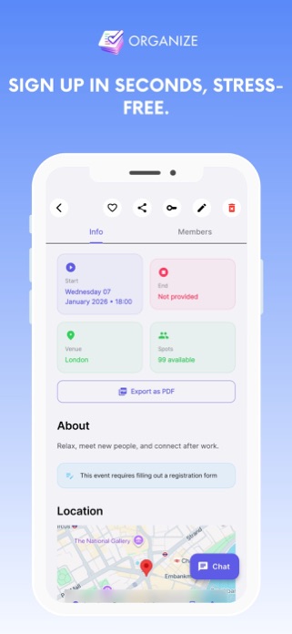 Organize - Event Manager Screenshot 2 of 7