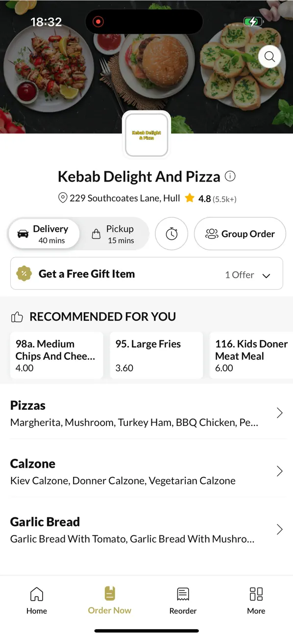 Screenshot #2 pour Kebab Delight And Pizza.