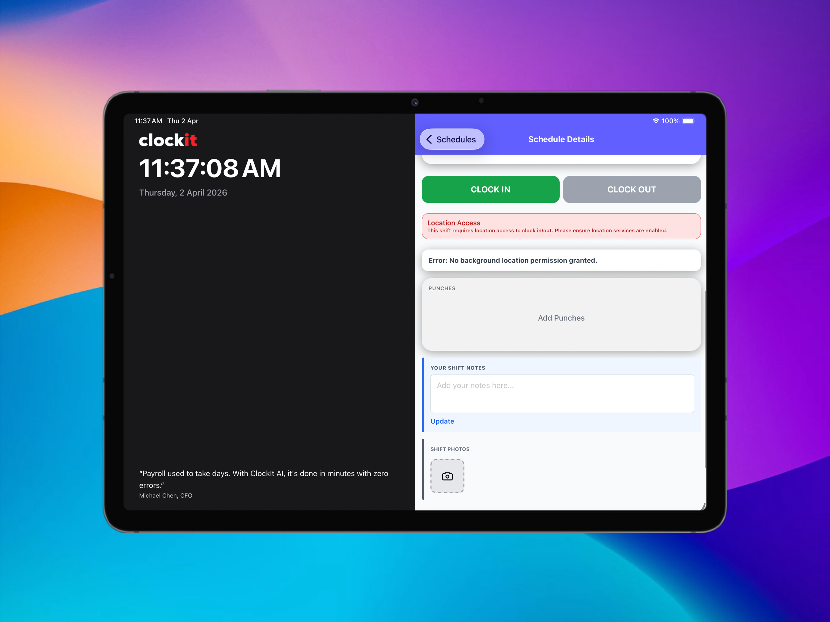 ClockIt Kiosk Plus