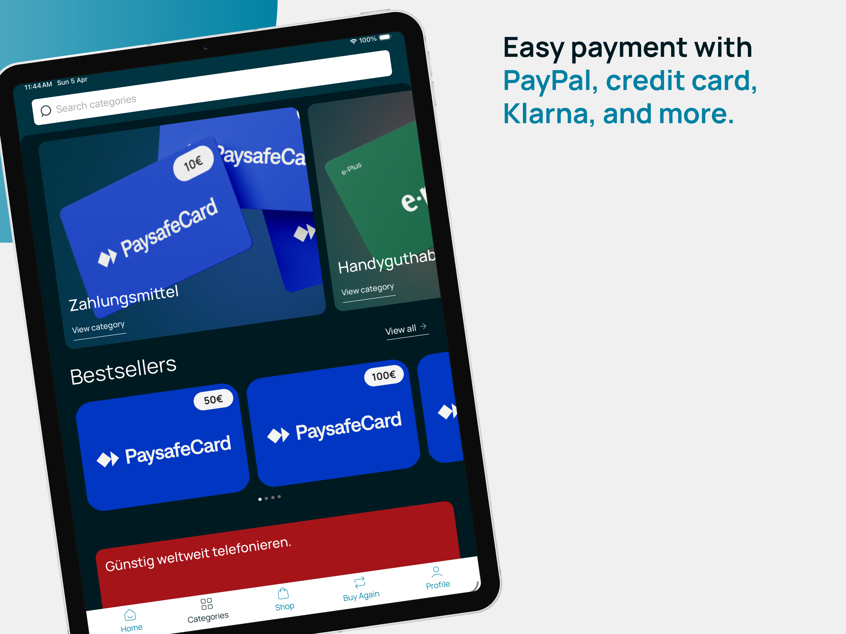Terd: Paysafecard & Top Up