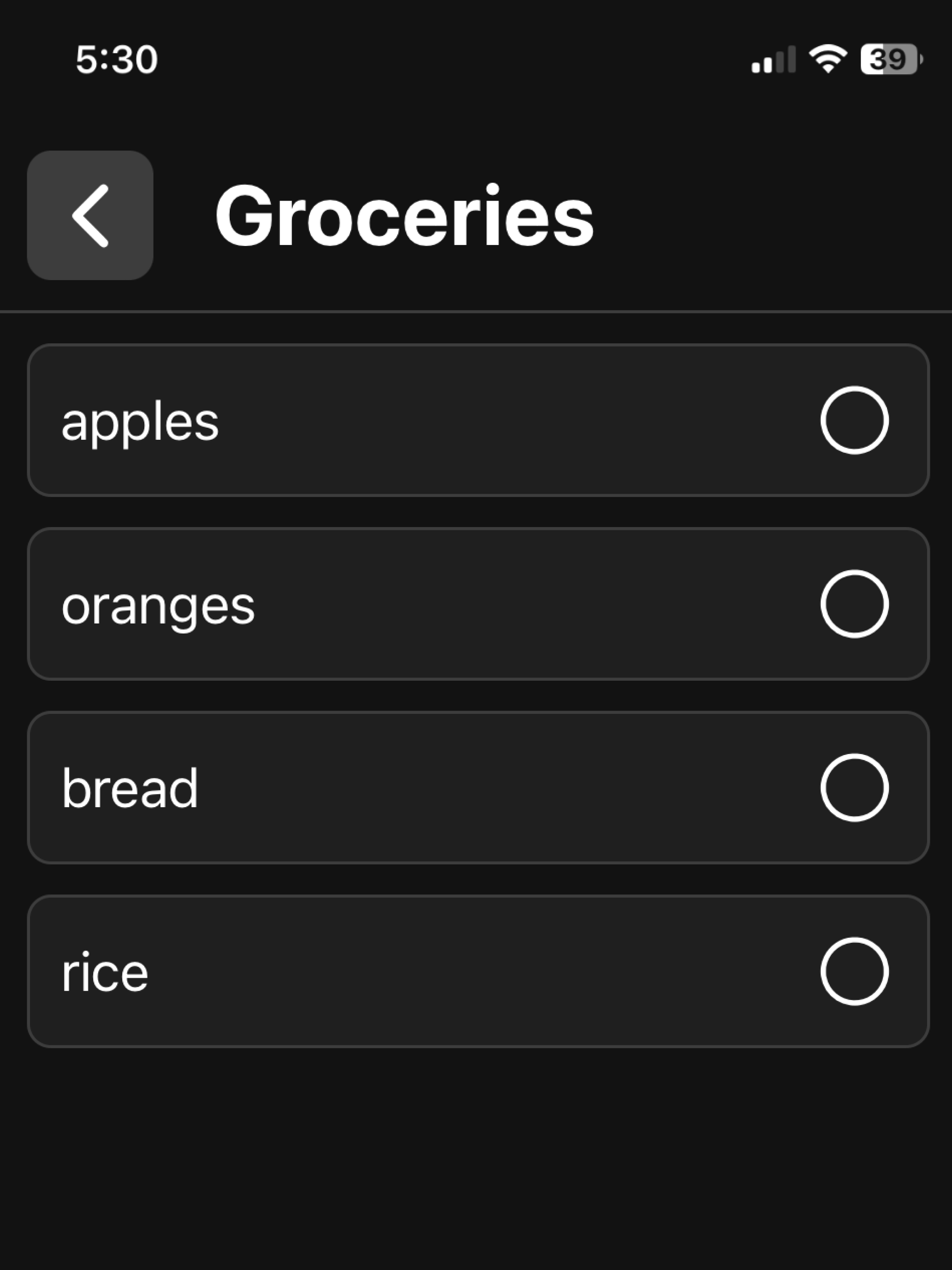 Pebble - Simple to-do list app