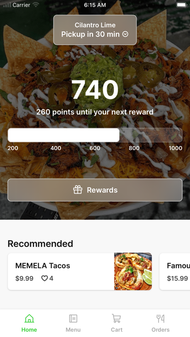 Cilantro Lime app screenshot