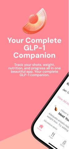 GLP-1 Tracker: Peachy Progress Screenshot 1 of 10