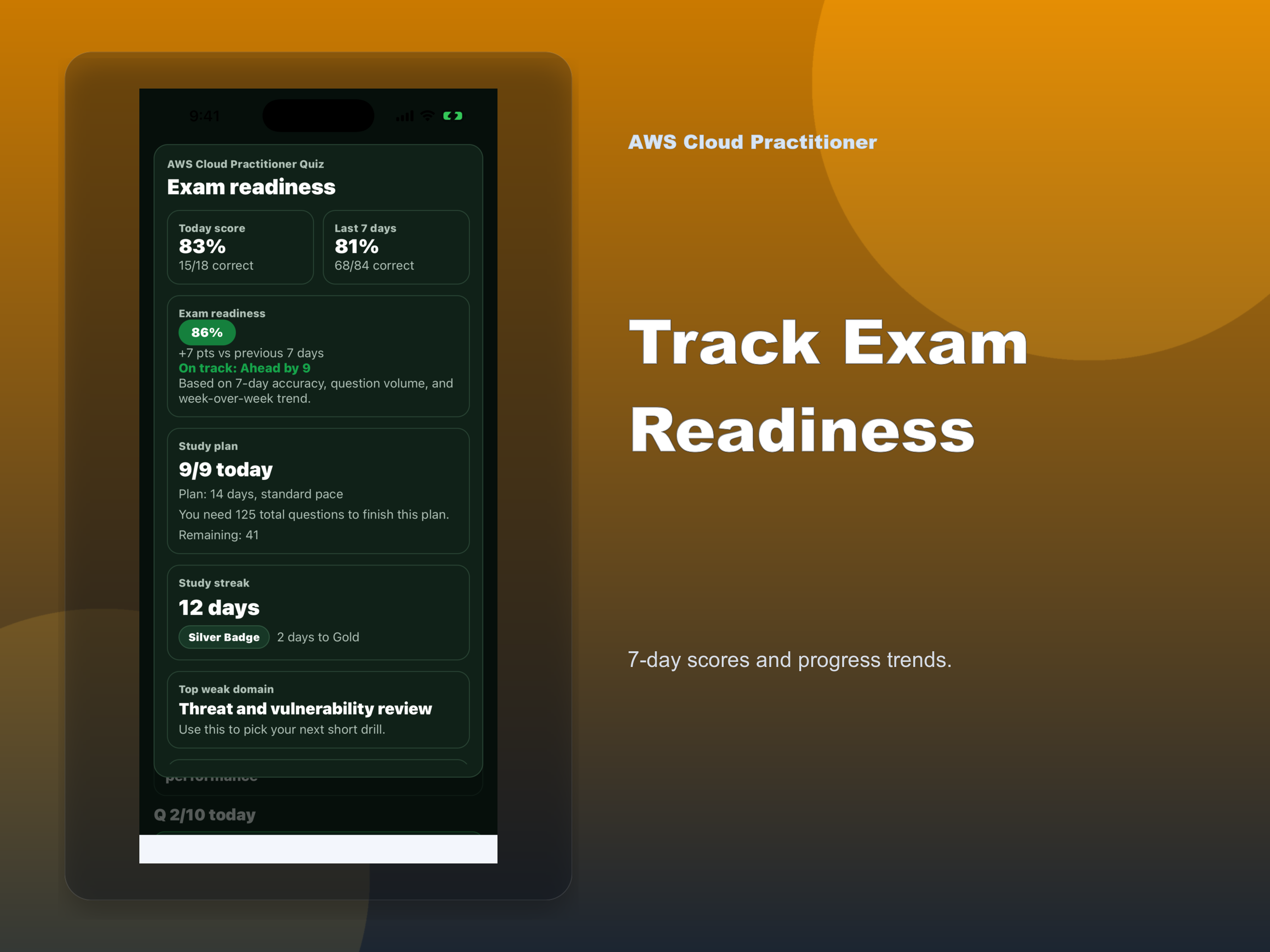 AWS Cloud Practitioner Quiz screenshot 17