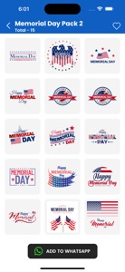 Memorial Day USA WAStickers screenshot #4 for iPhone