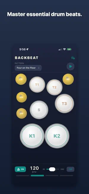 BackBeat: Drum Beat Trainer screenshot 1