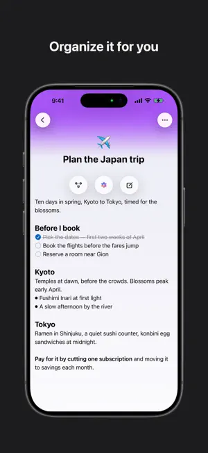Clair Mind: AI Organized Notes screenshot 3