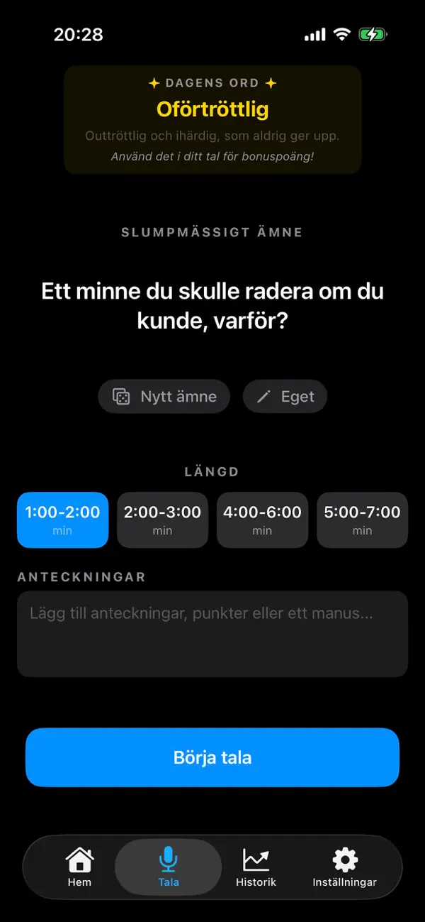 Screenshot #2 pour Blah Speech Trainer
