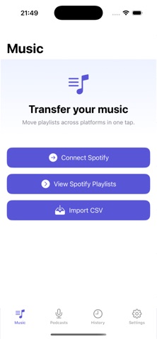 Transfer Music-Playlist&Import iPhone screenshot