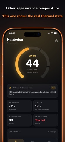 Heatwise: Phone Heat Monitor screenshot 1